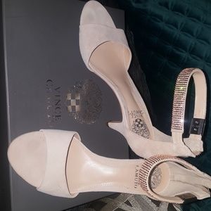 Vince Camuto Pucker Up True Suede Kitten Heels